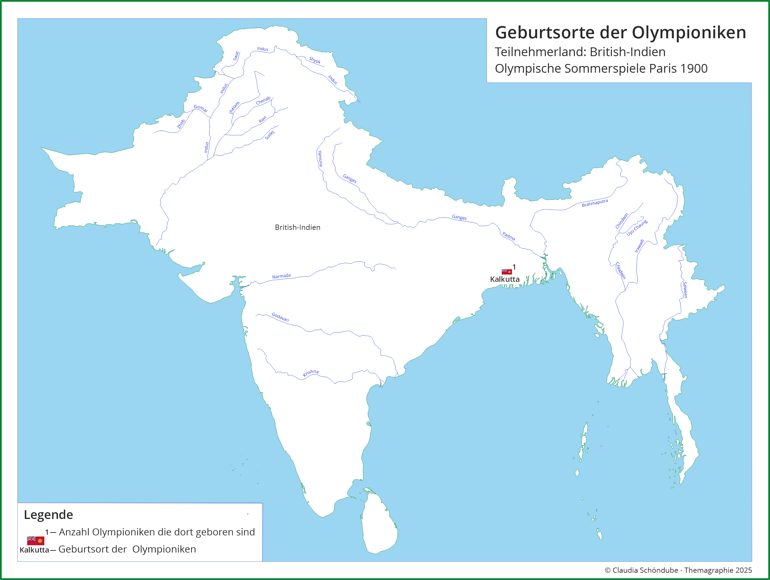 Geburtsorte Teilnehmer British-Indien