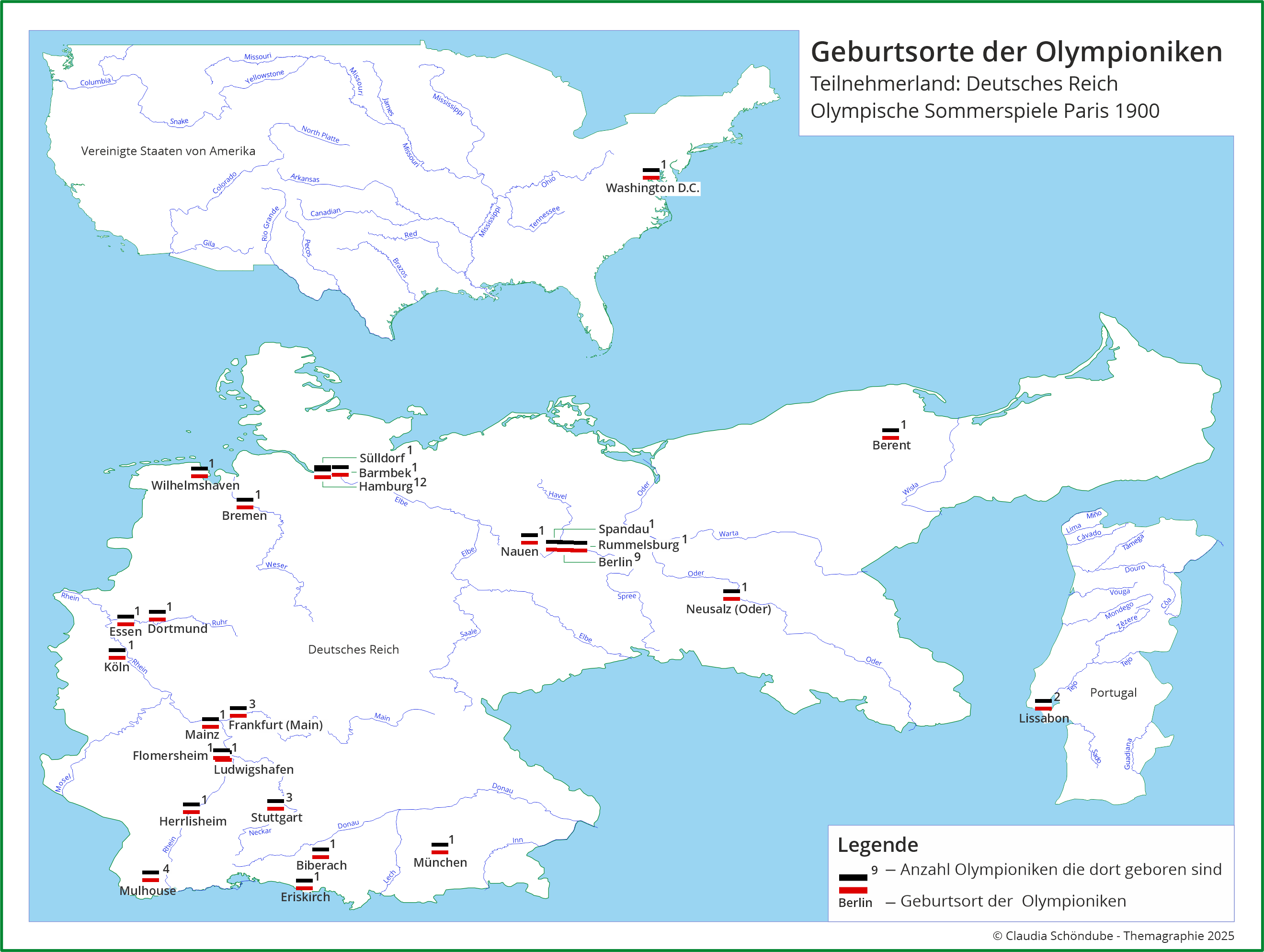 Geburtsorte Teilnehmer Deutsches Reich