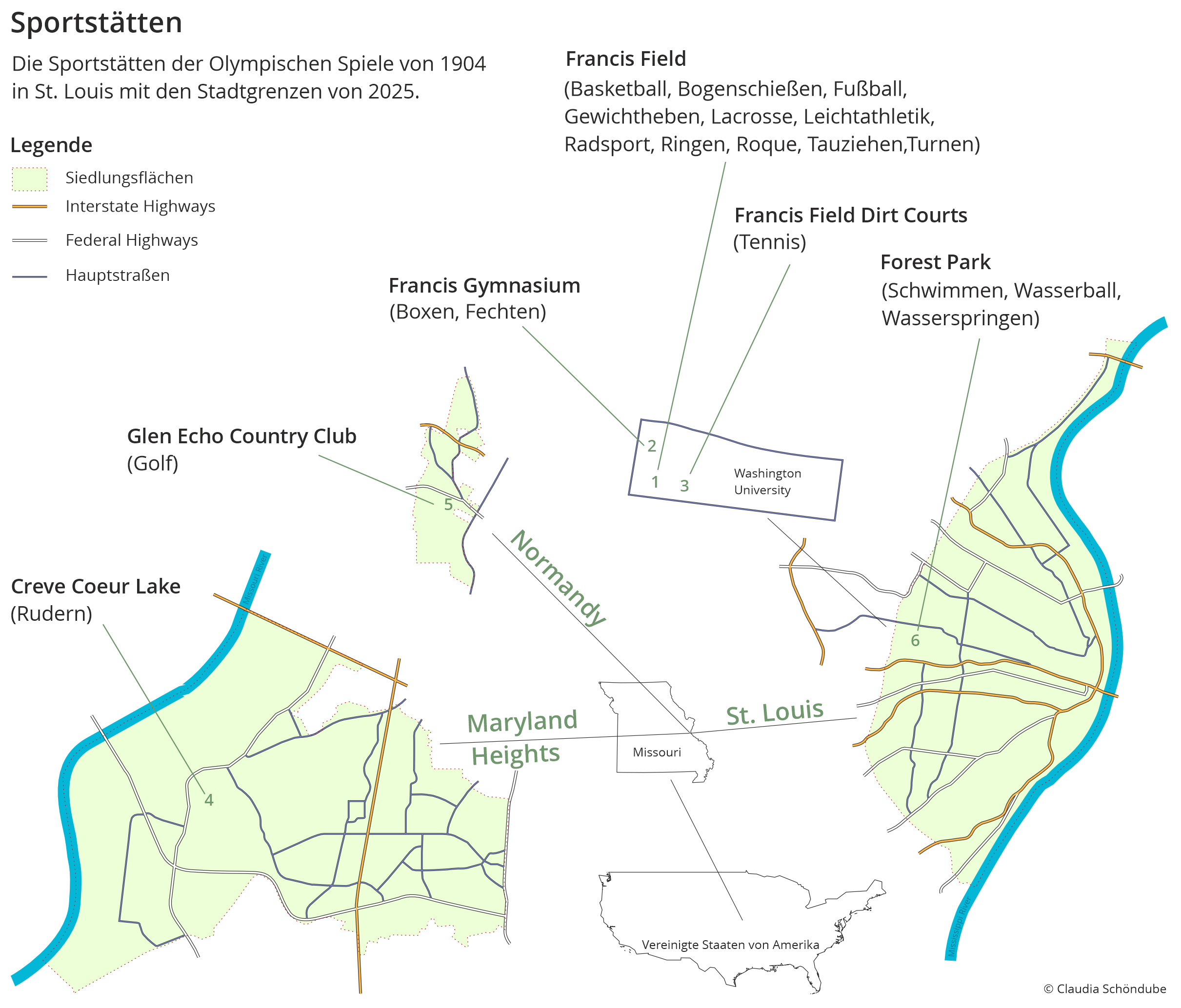 Sportstätten bei den Olympsichen Sommerspielen in Paris 1900