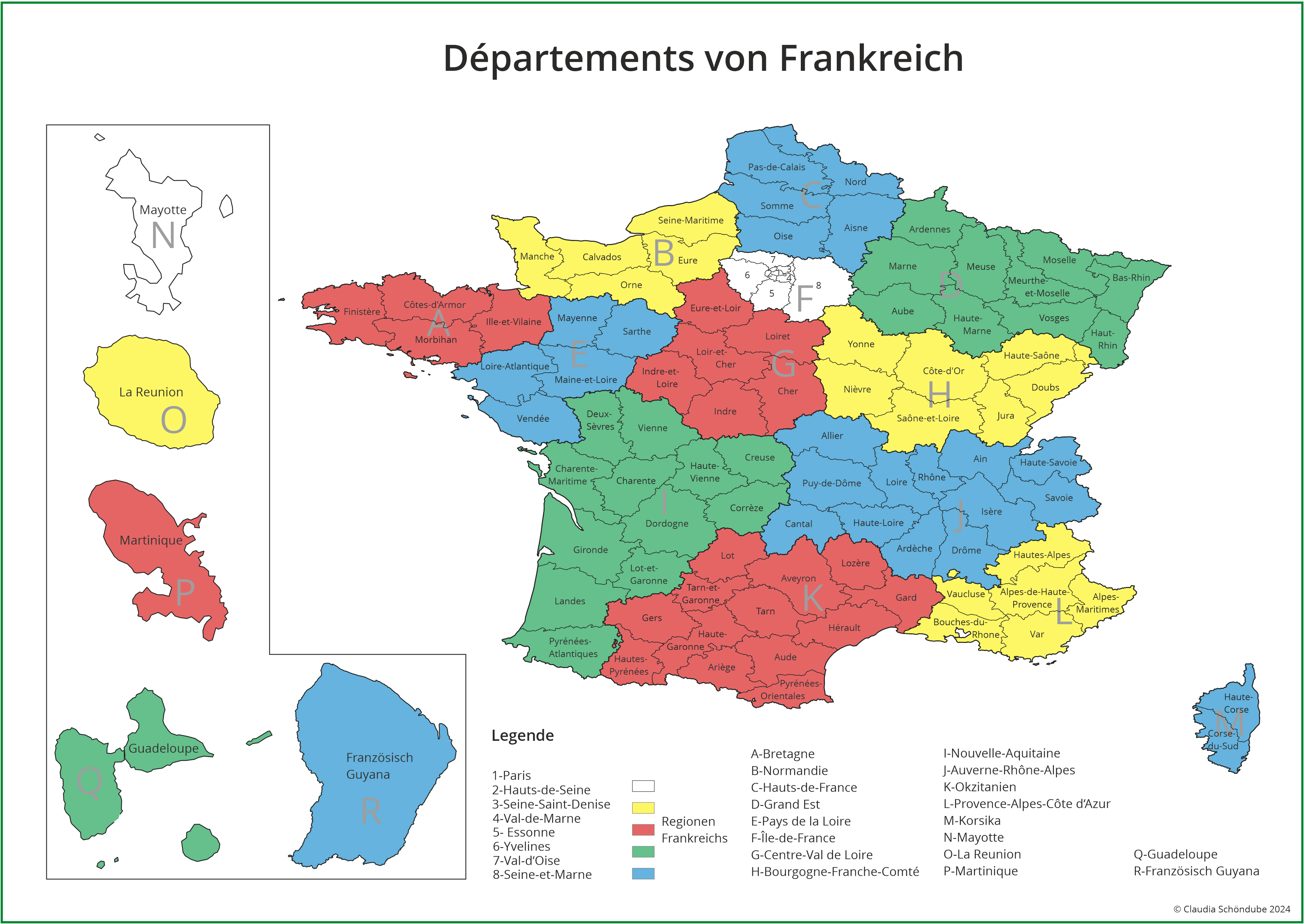 Departements Frankreich