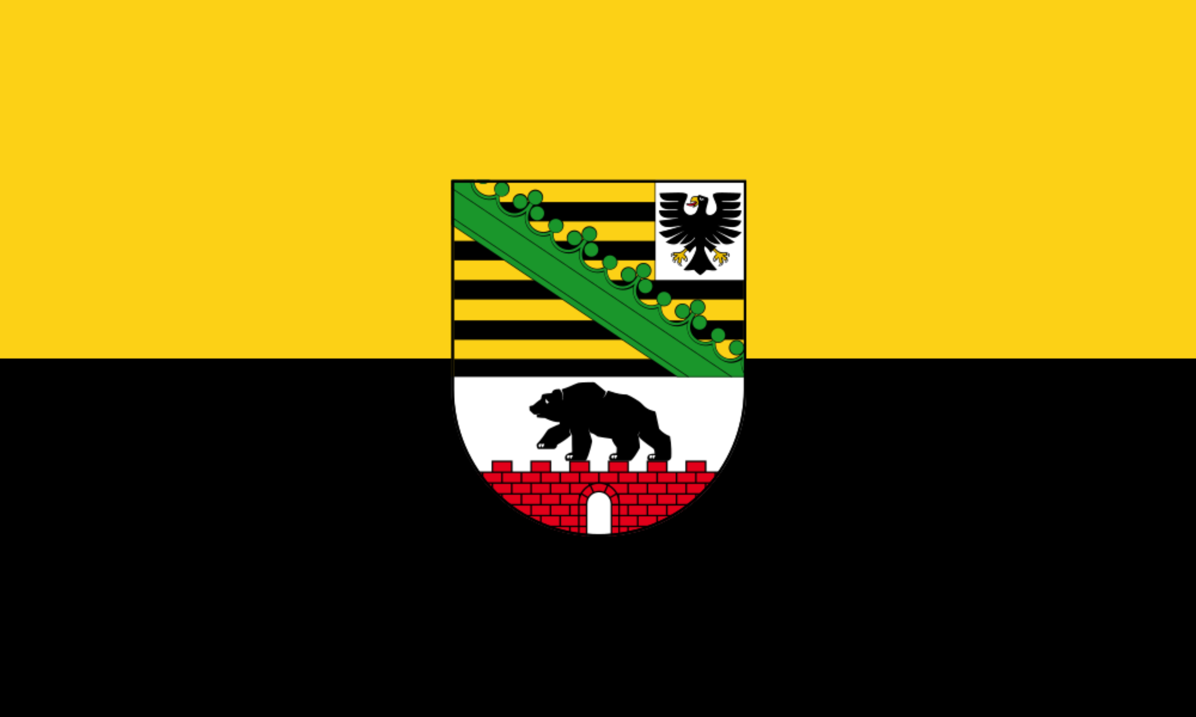 Flagge Sachsen-Anhalts